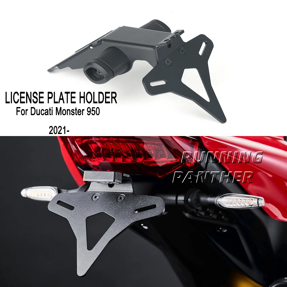 

Motorcycle Rear Short Tail Stock License Plate Holder Tailstock Bracket Kit For Ducati Monster 950 Monster950 2021-up 2022 2023