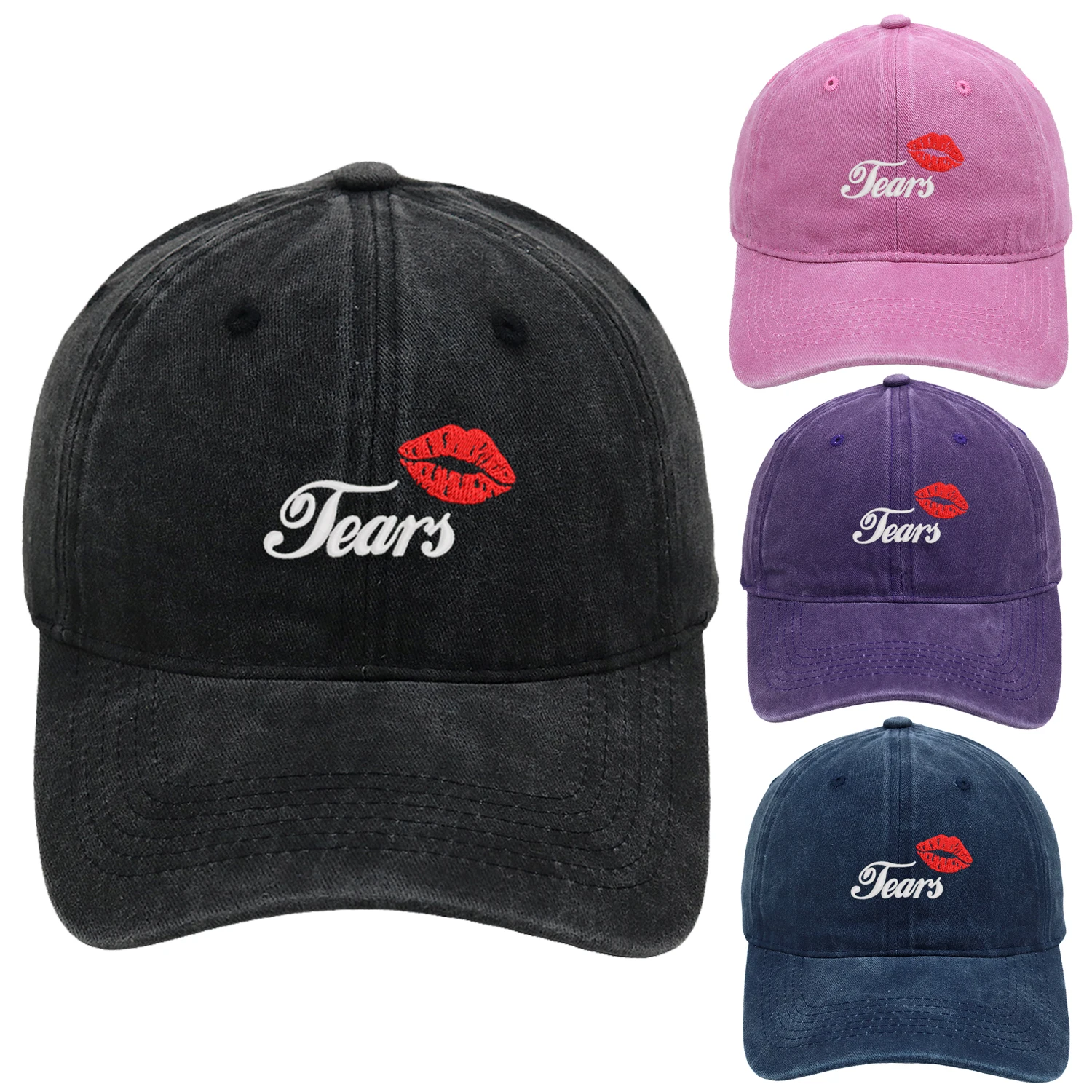 Tears Retro Baseball Cap embroidery Sabrina Carpenter Dad Hat Men Summer Casual Farm Hat Unisex
