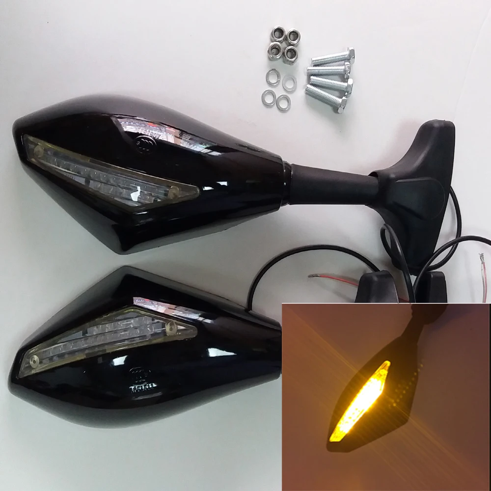 CBR919 RR  98 99 Motorcycle Rearview Mirror with Integrated LED Turn Signal Light for HONDA CBR919RR  1998 1999