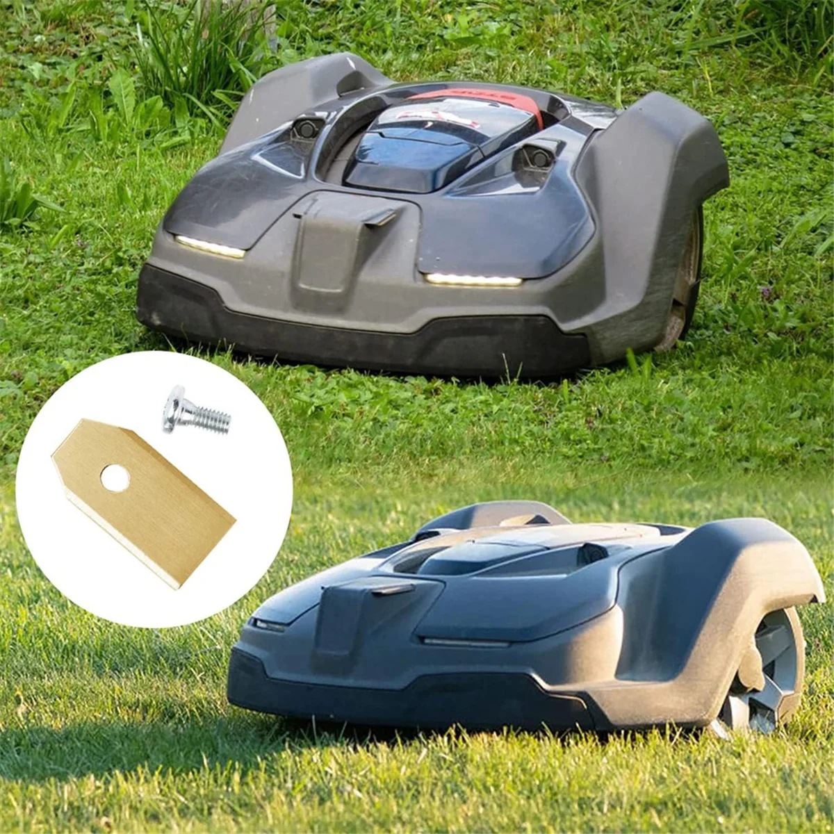 

ABYA 30 шт. стальное режущее лезвие для газонокосилки с комплектом винтов, замена для/роботизированного