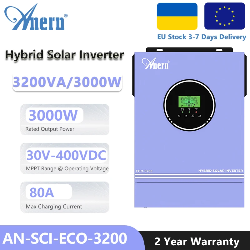 Hybrid Solar Inverter with MPPT Solar Charger