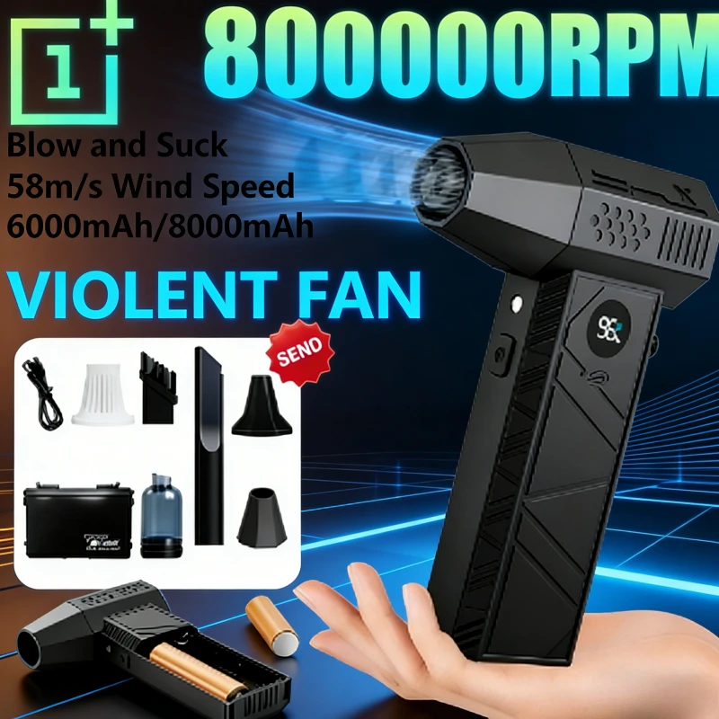 

⚡ C6/C6pro 2-in-1 Turbo Blower Vacuum | 800000RPM 65m/s Brushless Type-C Dust Cleaner