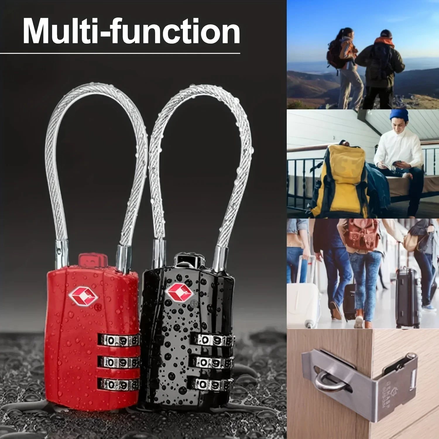 Luggage Backpack Padlock Bike Combination Alloy Body Bag Travel Gym Suit Lockers Door 1/2 Padlock for Travel Case Accessories