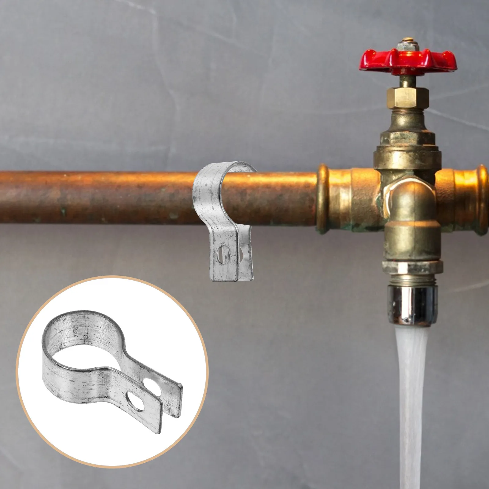 

10Pcs Heavy Duty Pipe Clamp Stainless Steel Tension Bands Galvanized Rust Resistant for Fence Gate Chain Link Brace