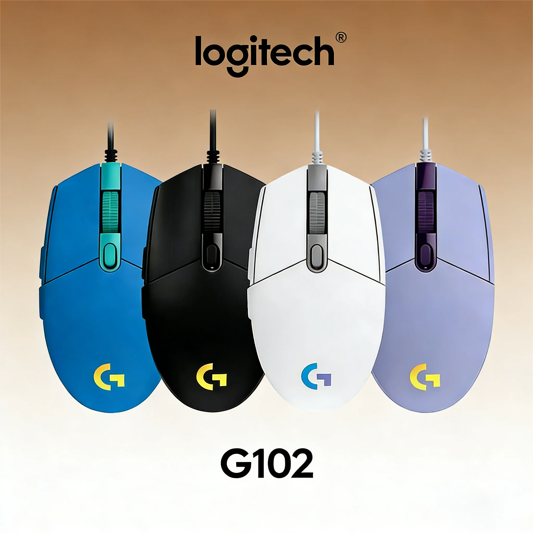 

Logitech G102 2nd Gen, RGB Backlit Wired Gaming Mouse with Macro Side Buttons for PC