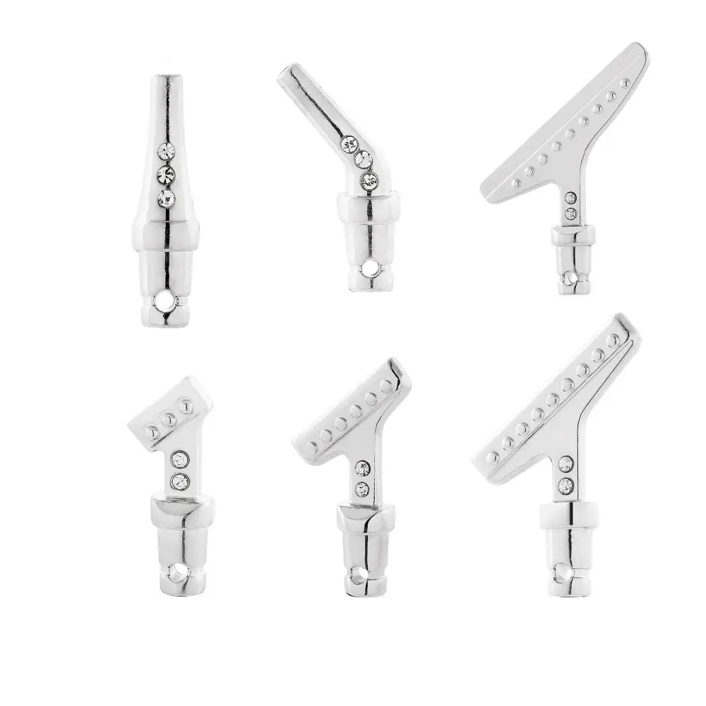 DIY-Bastelbedarf, Ersatz-Stiftköpfe, wiederverwendbare Spitzen aus Legierung, Bohrstiftköpfe, Edelstahlspitzen, 45 °   Diamant-Malstift mit abgewinkelten Spitzen
