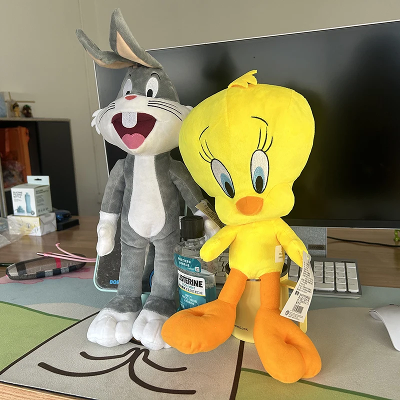 Looney Tunes Bugs Bunny juguete de peluche Tweety Bird Lola Bunny Anime película de dibujos animados peluches muñeco de peluche juguetes regalo