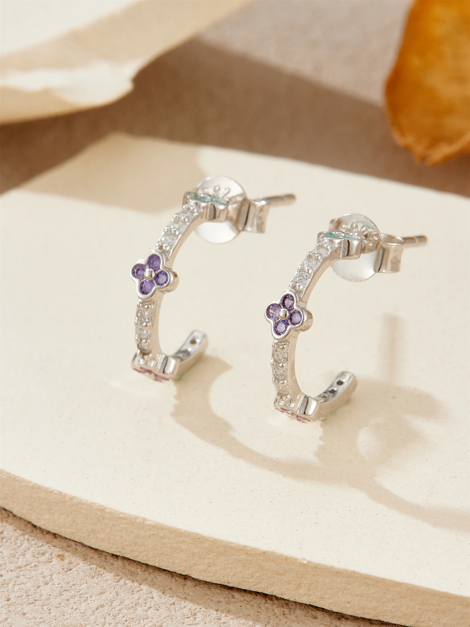ANDYWEN Tropfenförmige Ohrmanschette aus 925er Silber, Voll-CZ-Ring mit Tropfendesign, elegante Schmuck-Geschenkbox für Frauen, vielseitige Alltagskleidung