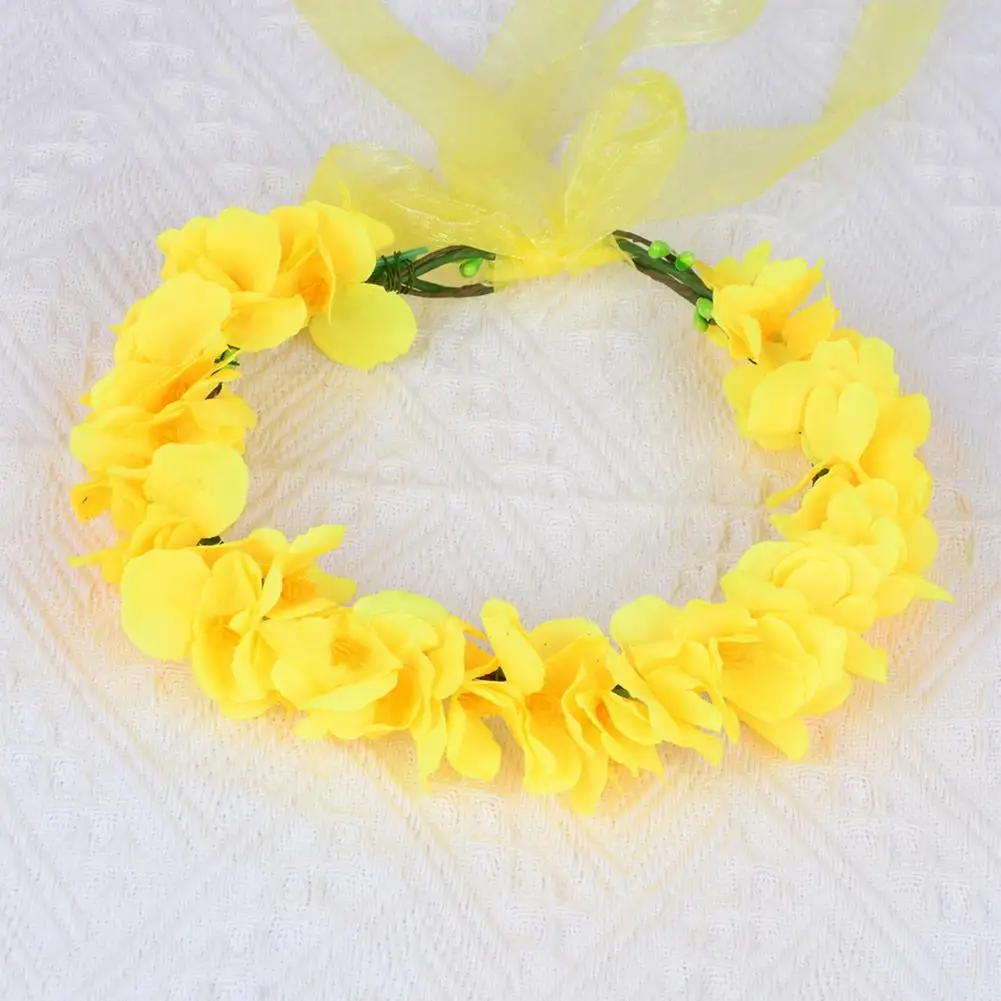 Decorative Headwear Vivid Fake Cole Flowers Hair Wreath Hair Accessories