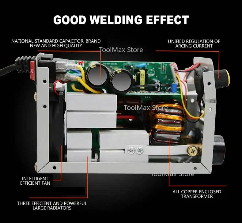 ماكينة لحام كهربائي 220 فولت ماكينة لحام قوس صغيرة أوتوماتيكية بالكامل ماكينة لحام IGBT MMA جديدة 2025 #3
