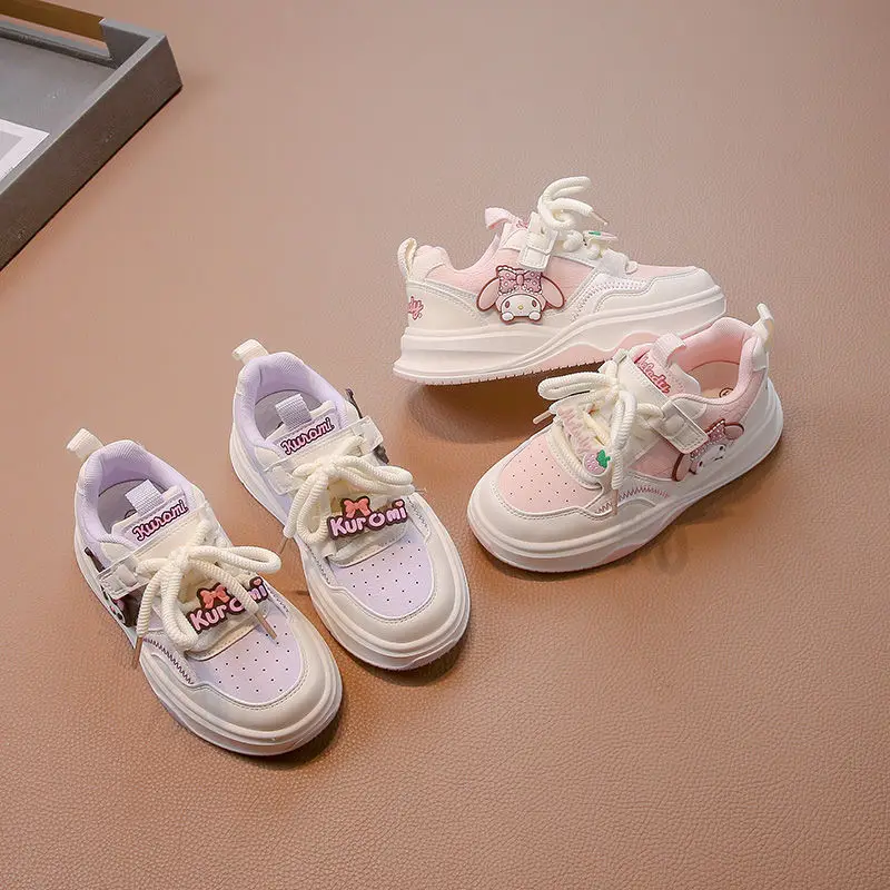 

Girly Heart Kawaii Sanrio Anime Kuromi Casual Sports Shoes Spring Autumn Cute My Melody Runnin Board Sneakers Gifts for Kids