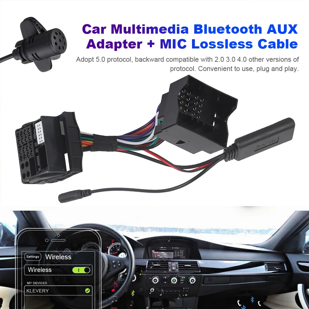 

Aux Adapter Harness Wire Bluetooth-compatible Music Player Cable Handsfree Car Stereo Radio Plug Harness for VW RCD 510 300+ 310