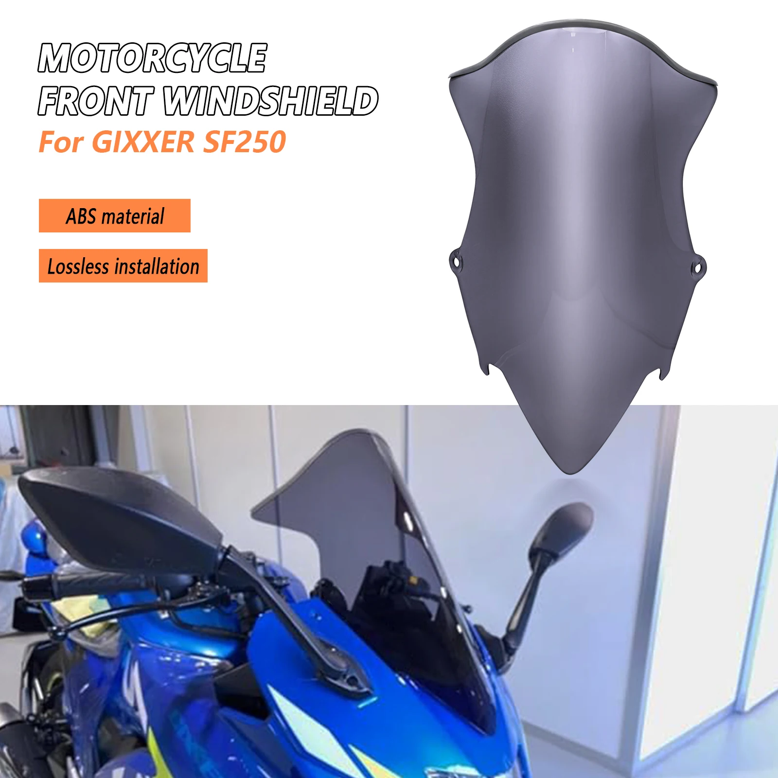

Новые аксессуары для мотоциклов, передний обтекатель лобового стекла, дефлектор мотоцикла, защитная крышка, дефлекторная пластина для GIXXER SF250