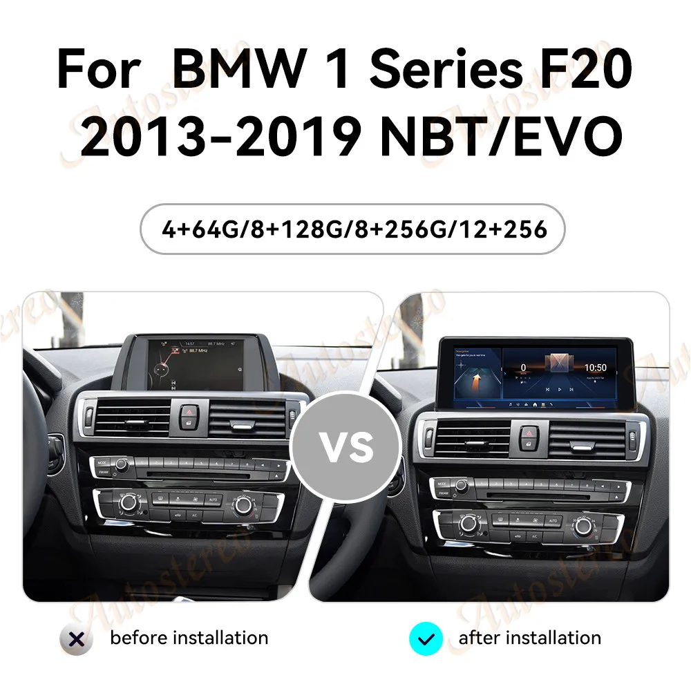 8.8 Inch Android 14 Car Radio Carplay Screen For BMW 1 Series F20 