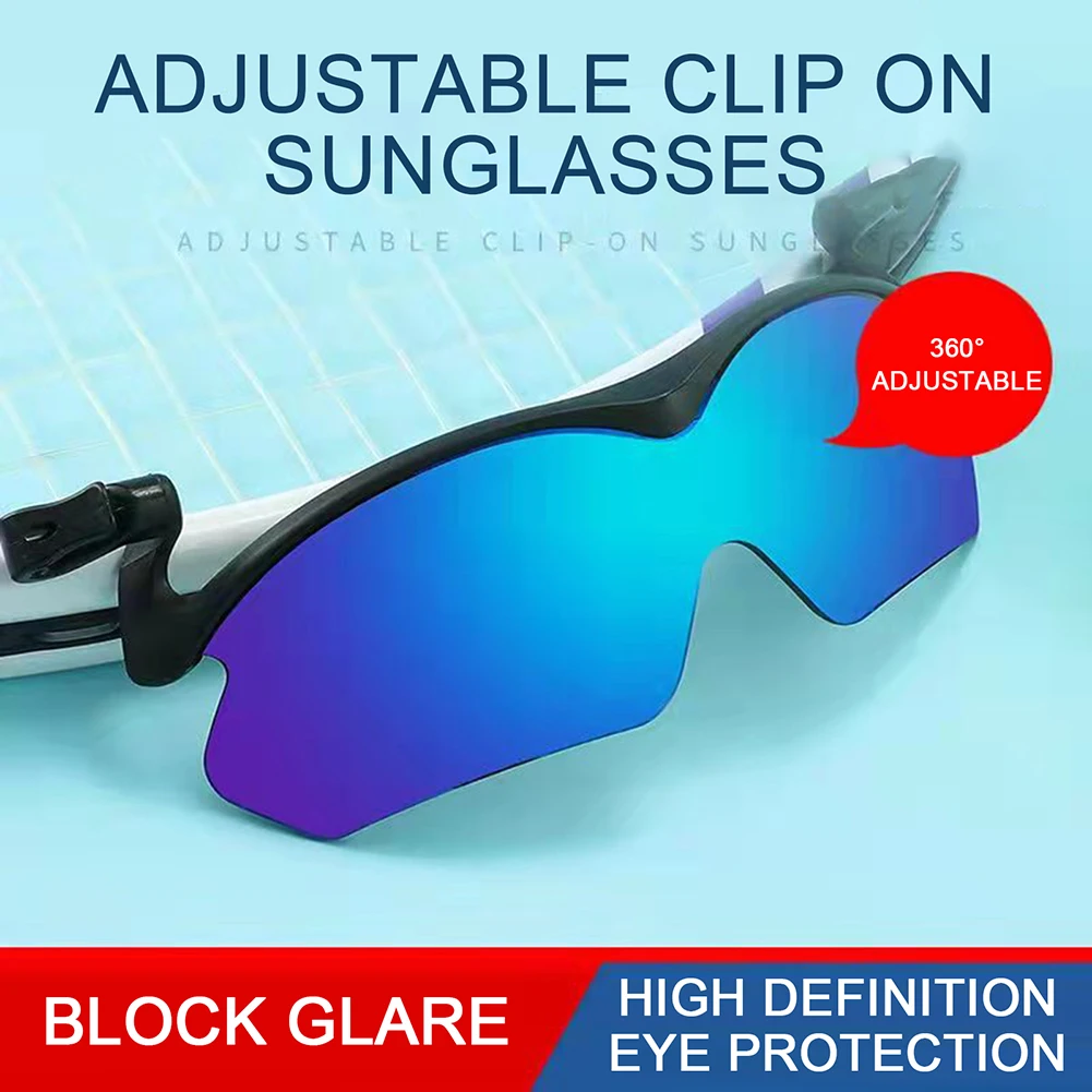 Verstellbare Sonnenbrille mit Hutclip, polarisierte Clip-On-Sonnenbrille für Hutkrempe, UV-beständige, blendfreie Brille zum Angeln im Freien – Detail 5