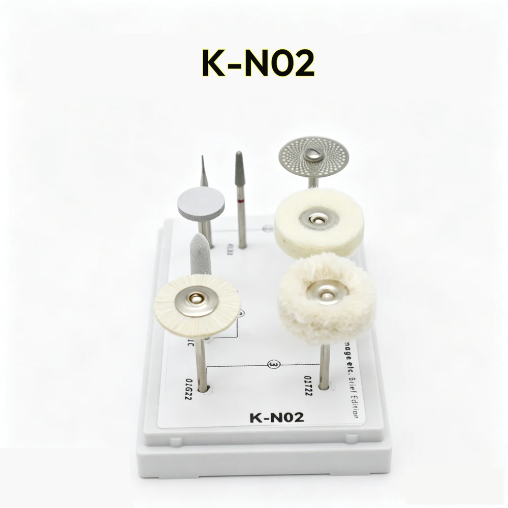 Dental Polishing Finishing Kits Grinding Polisher Burs Set for Zirconia Lithium Disilicate Glass Ceramic PMMA Crown Dental Lab - view 3