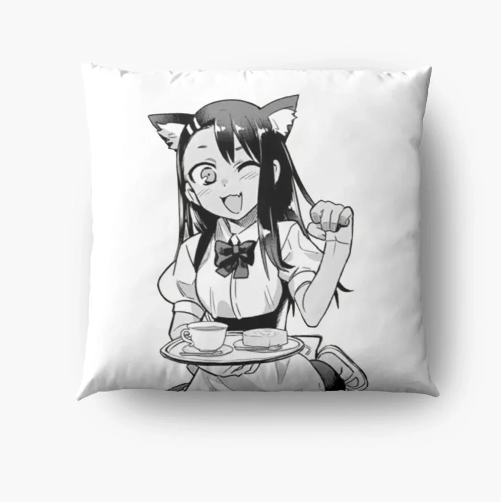 Ijiranaide Nagatoro San Nagatoro Cat Maid Home Fashion Accessories Decorative Throw Pillow Case Cushion Cover Home Decor