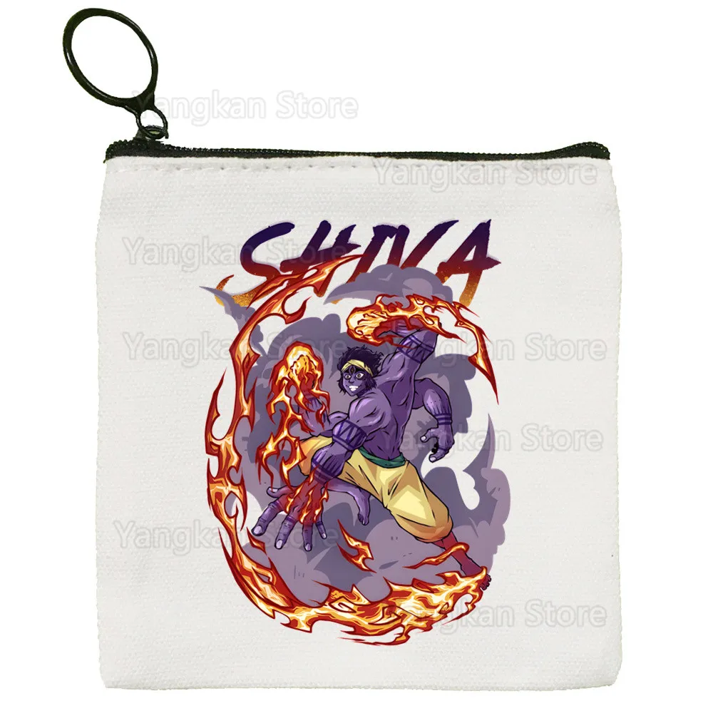 Buda Record Of Ragnarok Buddha Anime Portamonete in tela Collezione Borsa in tela Portafoglio piccolo Portachiavi con cerniera Regalo a mano