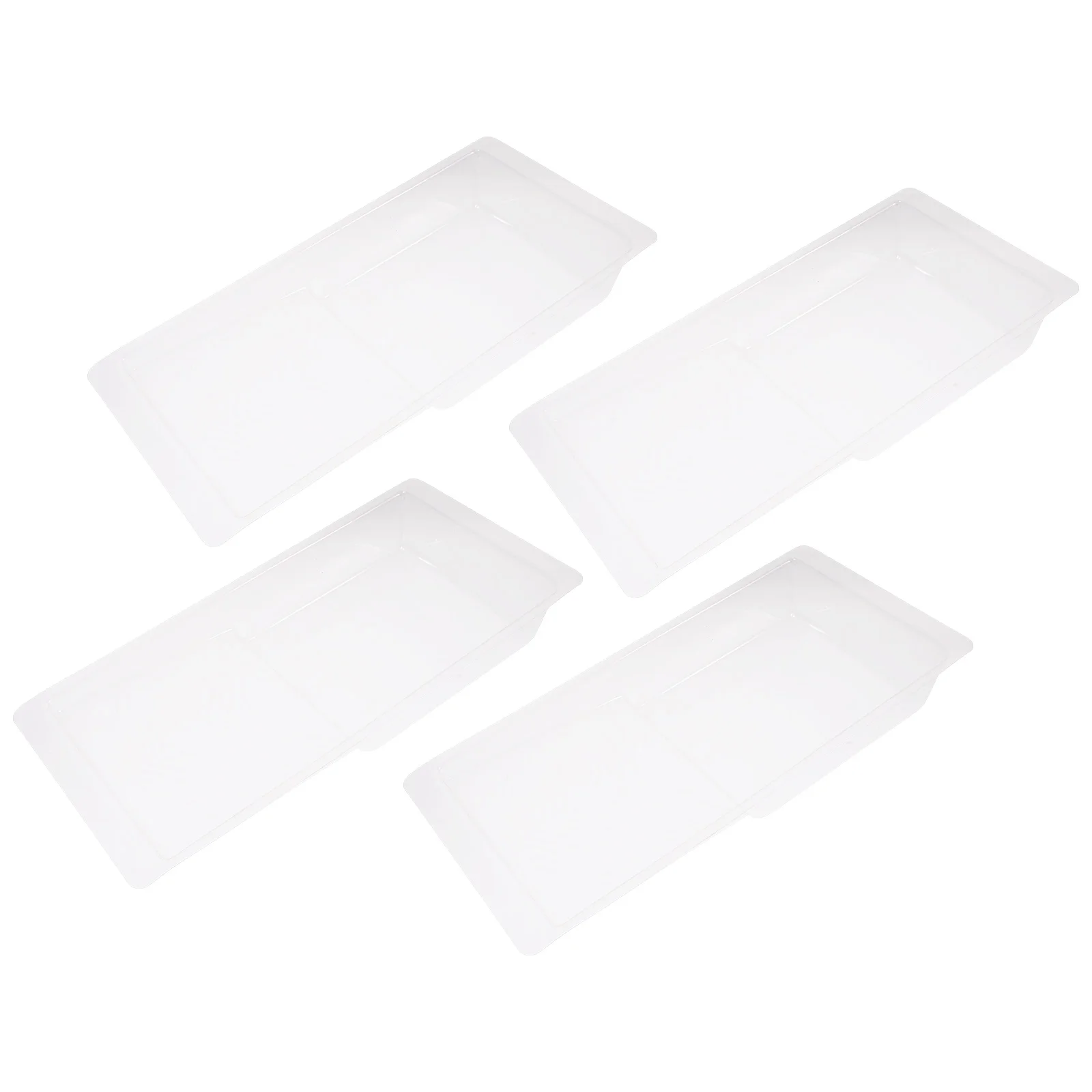

4 Pcs Tray Lining Paint Accessories Reusable Trays Pan Liner Clear Roller Painting