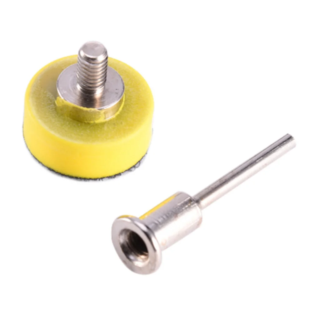100 قطعة أقراص الصنفرة وسادة 25 مللي متر 1 بوصة 100-3000 حصى تلميع عدة لطاحونة الحفر أداة دوارة ملحق لوحة الداعم