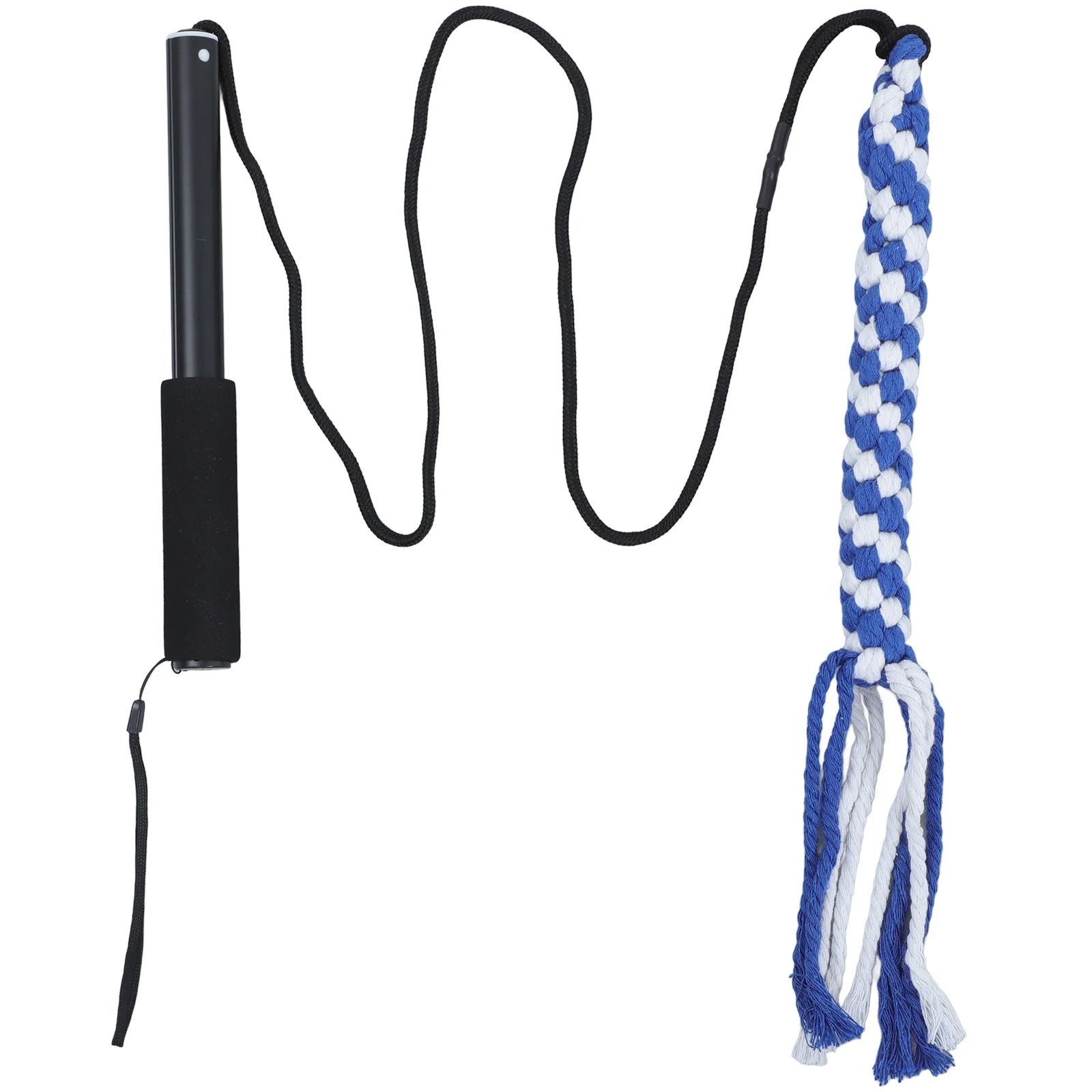 Extendable Interactive Dog Pole Size L Black Training Dangler Pet Teaser Chasing Tail Flirt Pole Mental Exercise