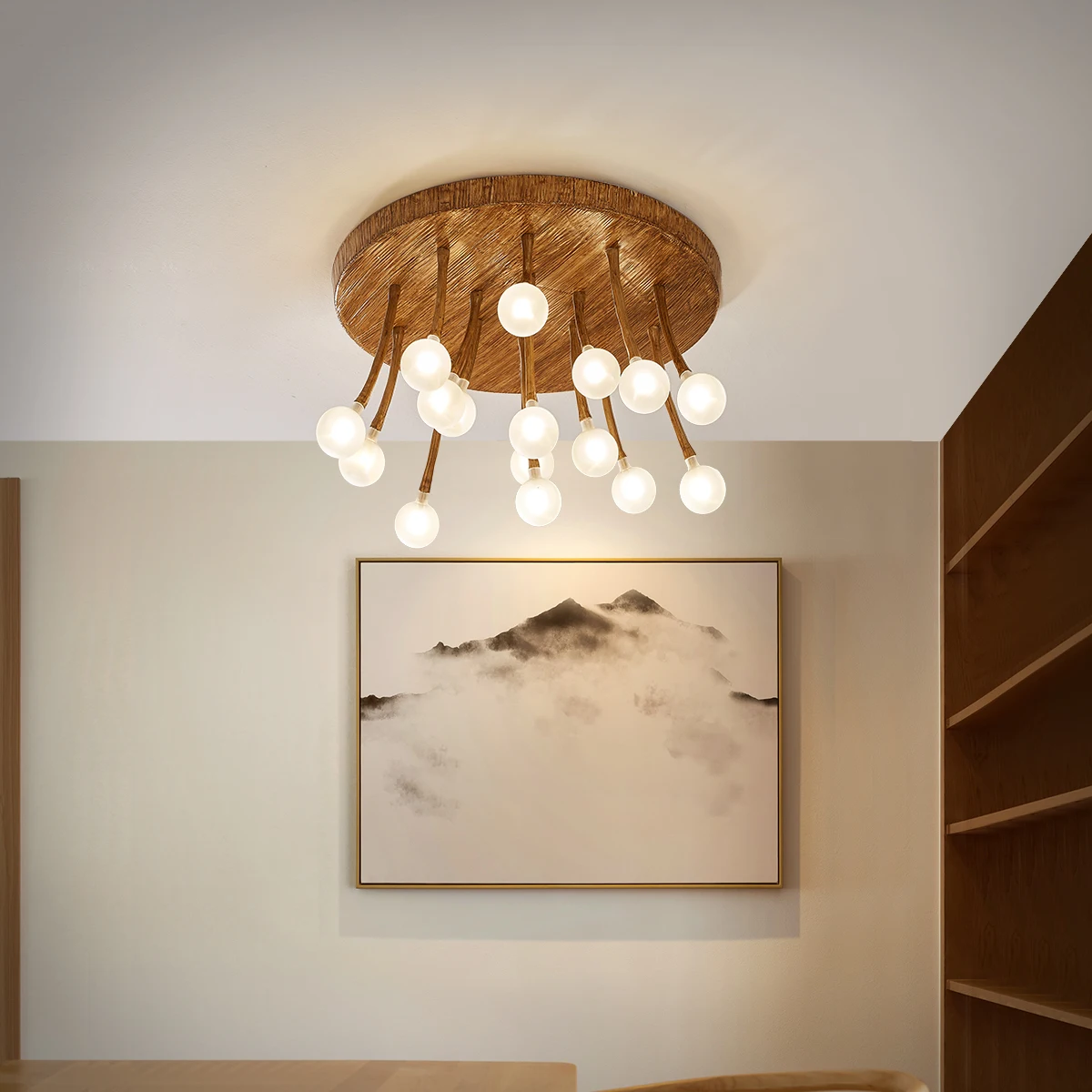 

Zen Magic Bean молекулярная потолочная лампа в китайском стиле