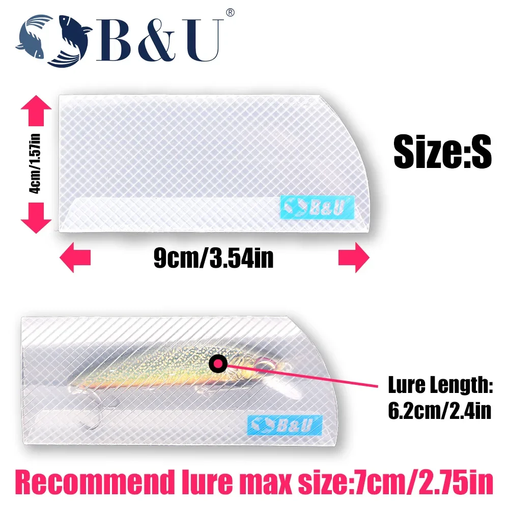 أكياس تخزين طُعم الصيد من B&U للطعوم الصلبة/الناعمة، عبوة متعددة لمعدات صيد الأسماك في المياه العذبة والمياه المالحة #3