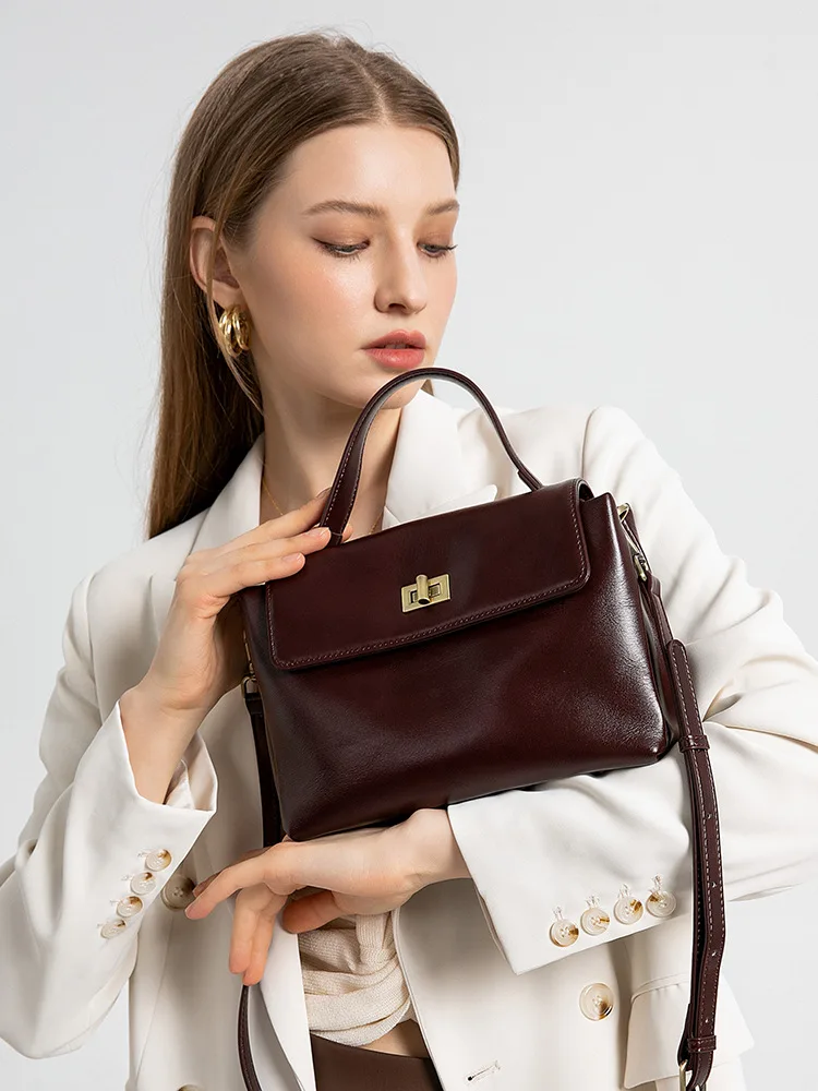 

26 Cowhide Genuine Leather Tote Bag for WomenSoft Natural Cow LeatherHandbag Fashion Crossbody Bags Female Shoulder Handbag Lady
