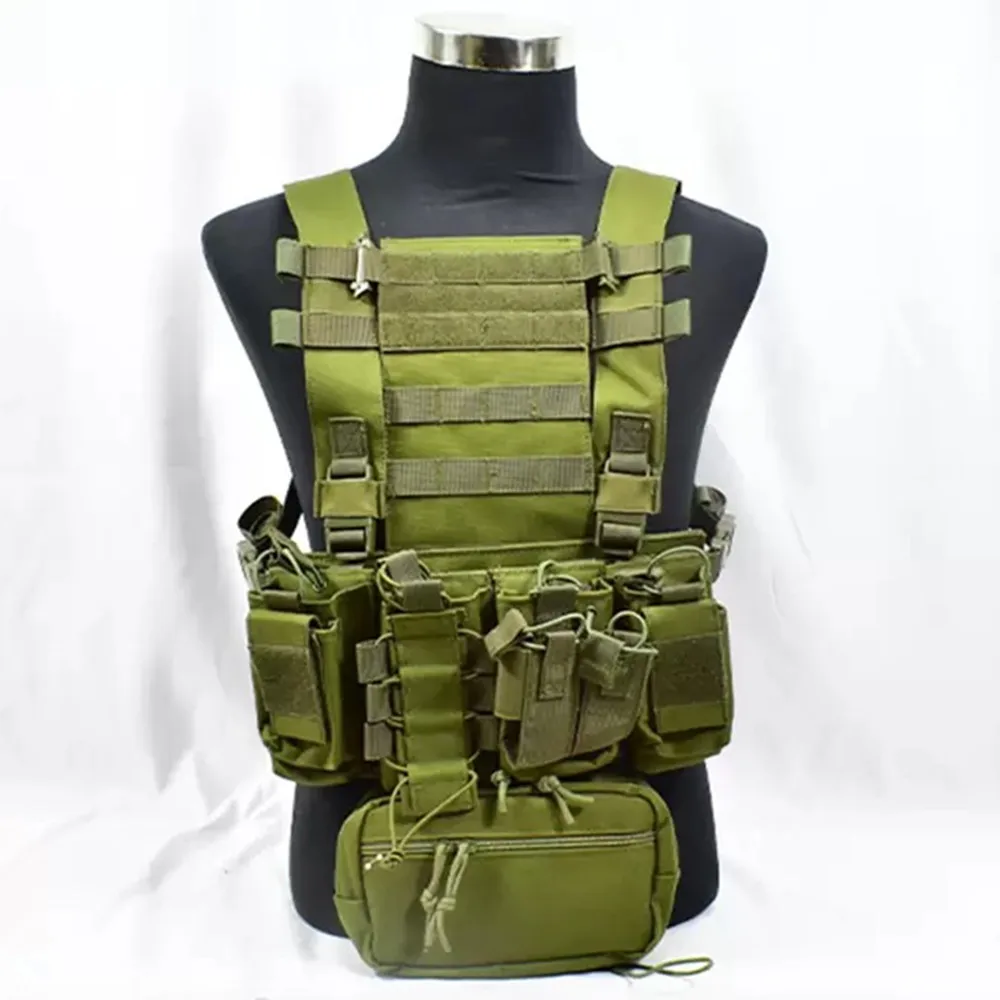 

Military Fan Lightweight Chest Hanging Tactical Vest With Molle System And Detachable Accessory Bag Hunting Protective Waistcoat