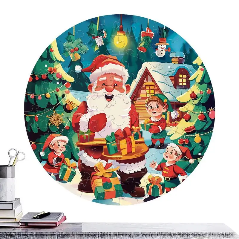 Christmas Jigsaw Puzzle For Kids Kids Christmas Jigsaw Puzzle 2D Puzzle Education Every Piece Is Unique 70 Piece Pieces Fit