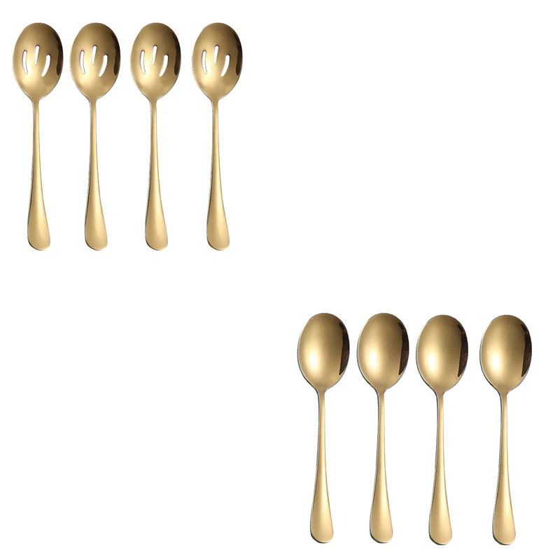 Stainless Steel Serving Spoon Set for Banquet Halls Wedding Catering and For Buffet Line Applications  Stainless