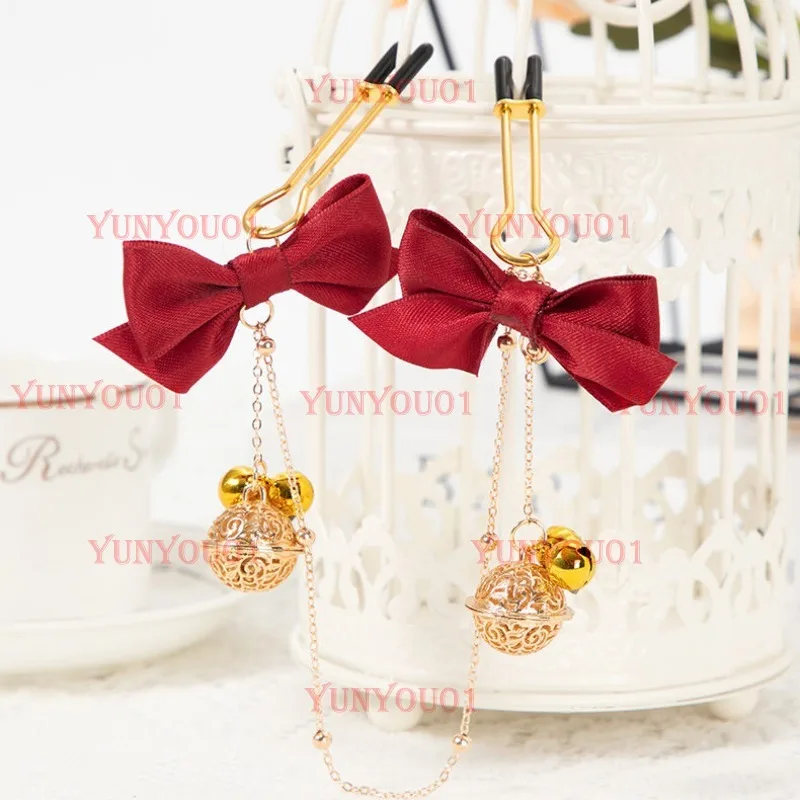 Bow Palace Bell Bell Grape Clip Metal Clip Cosplay Props Couple Jewelry