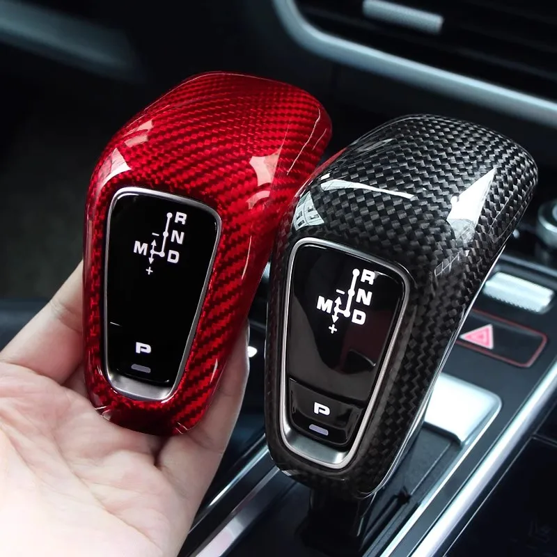 

Для Porsche Panamera Cayenne Macan 718 Cayman Boxster 2014-2024 Замена крышки ручки переключения передач из настоящего углеродного волокна