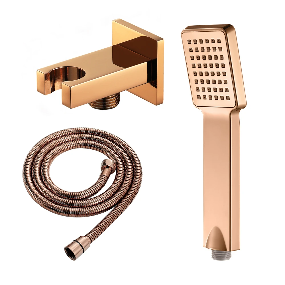 

Ручное оборудование для ванной комнаты, насадка для душа, набор для тропического душа из розового золота, экономия воды, набор насадок для душа