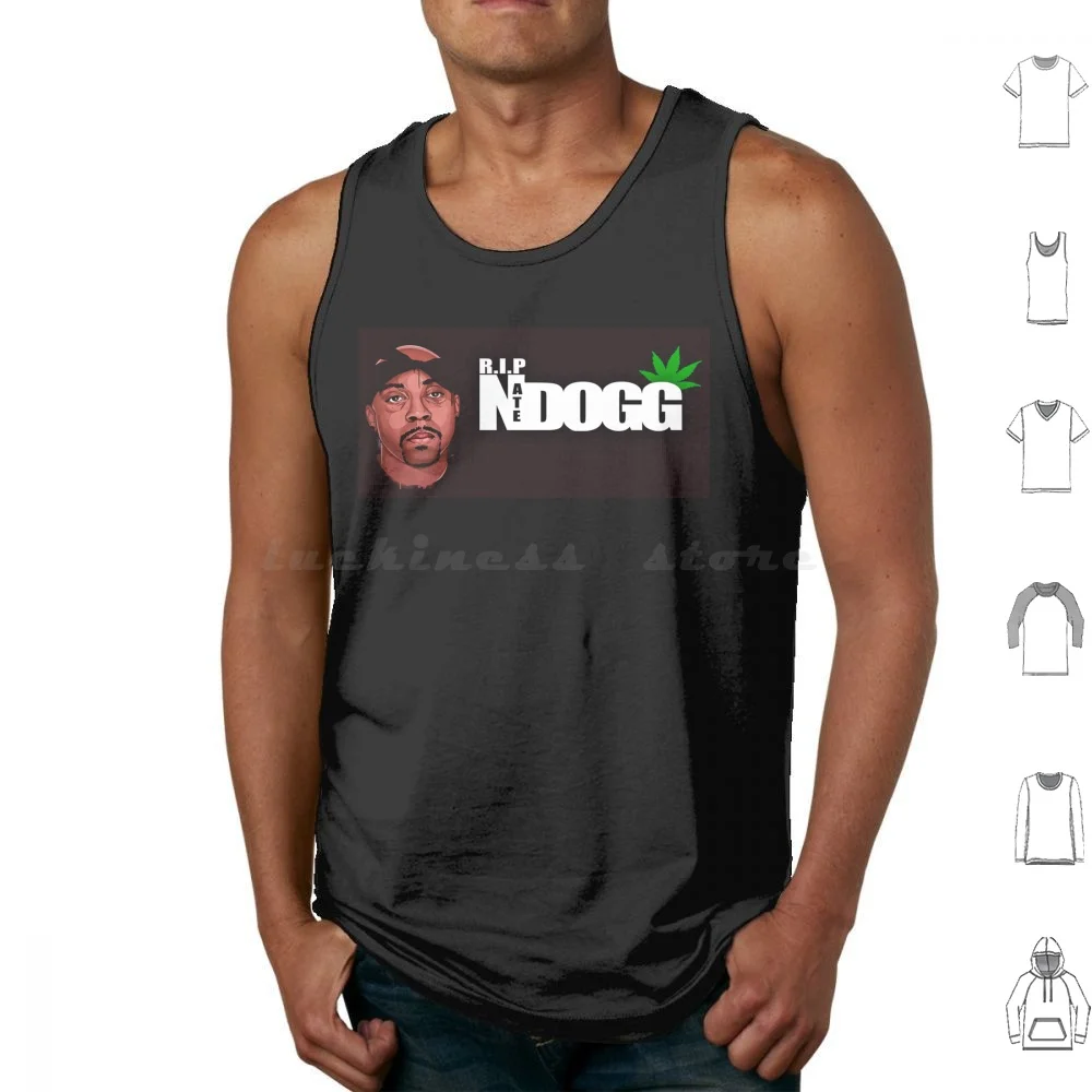 Rip Nate Goat Tank Tops Print Cotton Nate Dogg Regulate Gansa Warren G Hiphop Snoop 420 Music And Me Rapper King Of