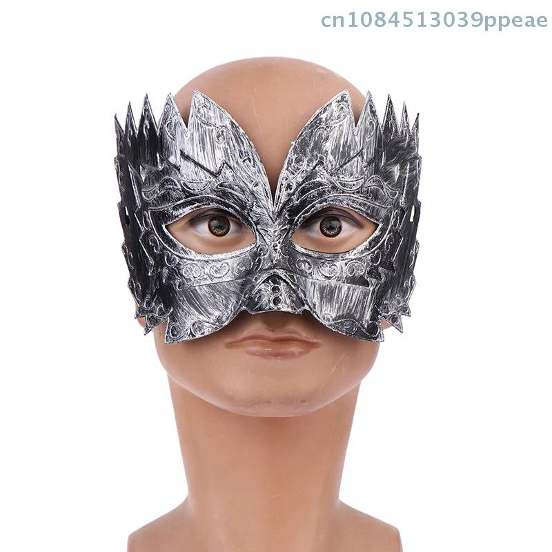 

1 Pc Carnival-Masquerade Mask Vintage Mask Gold Silver Half Face Mask Plastic Halloween Costume Party Mask Women Men