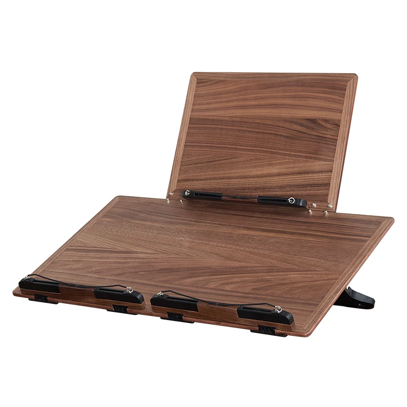 Multifunctional Double-layer Reading Stand Foldable Painting Board Learning Table Panel Writing Board Wooden Learning Homework D