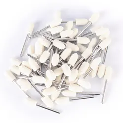 25pcs Felt Polishing Polishing Head 3x8mm Buffing Pad Head Set For Rotary Tools Dremel Accessories