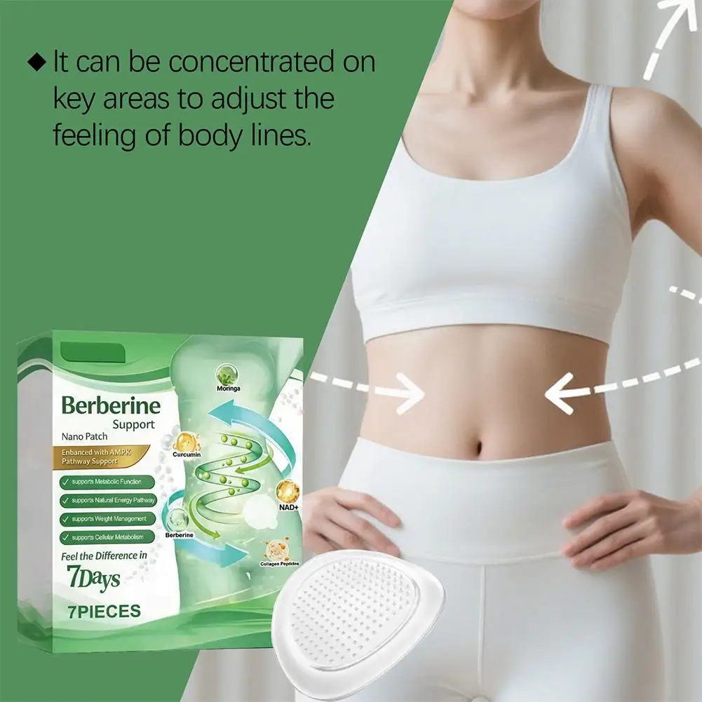 Berberine Support Nano Patch Moringa Curcumin NAD+ Collagen Peptides AMPK Pathway Support Metabolic Function Weight Management