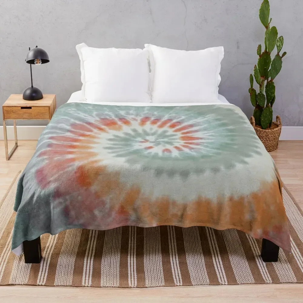 

Cute tie dye Throw Blanket Portable Lightweight Blanket for Travel Camping