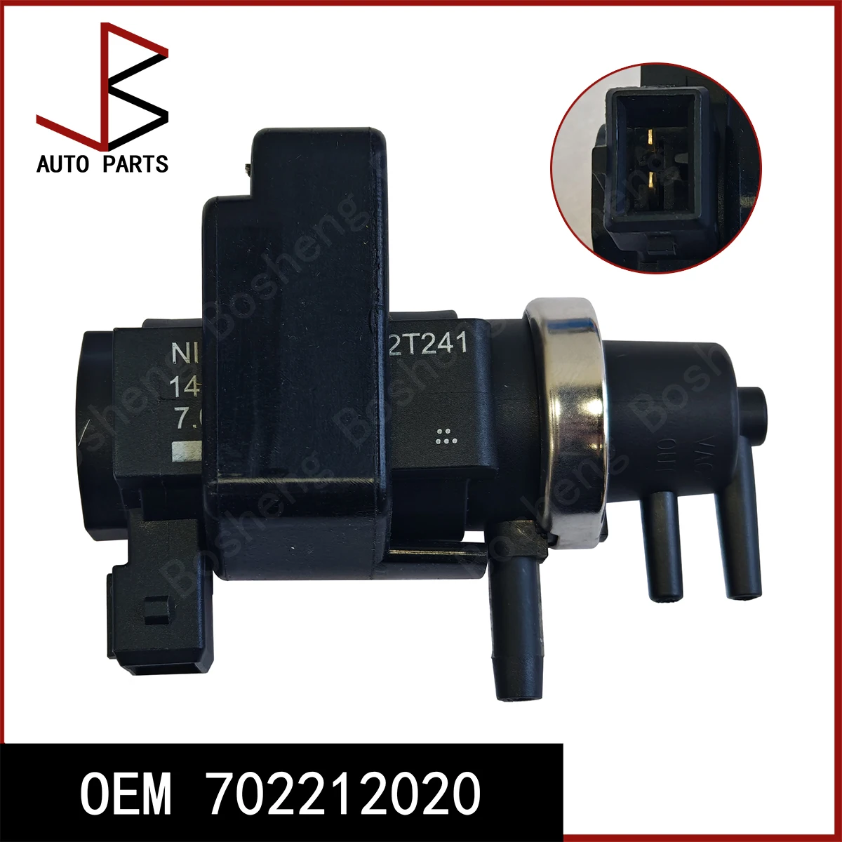 

702212020 EVS-011 14956-EB70B Vacuum Turbo Pressure Solenoid Valve For Nissan Pathfinder R51 Navara D40 Cabstar 2.5dCi