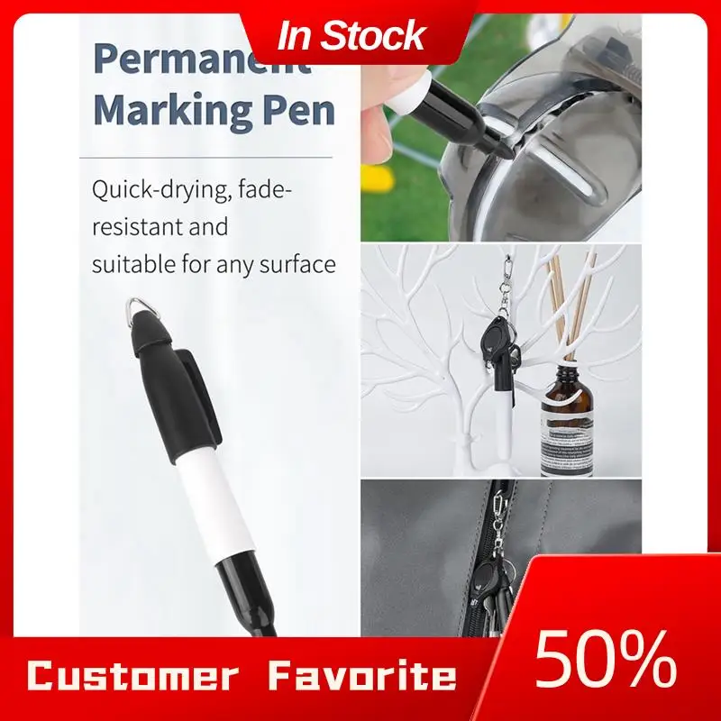 AT03 Top Mini Keychain Flashlights & Permanent Marking Pens Set Portable 12 Lumen Battery Powered LED Torches And Marker Pens Se