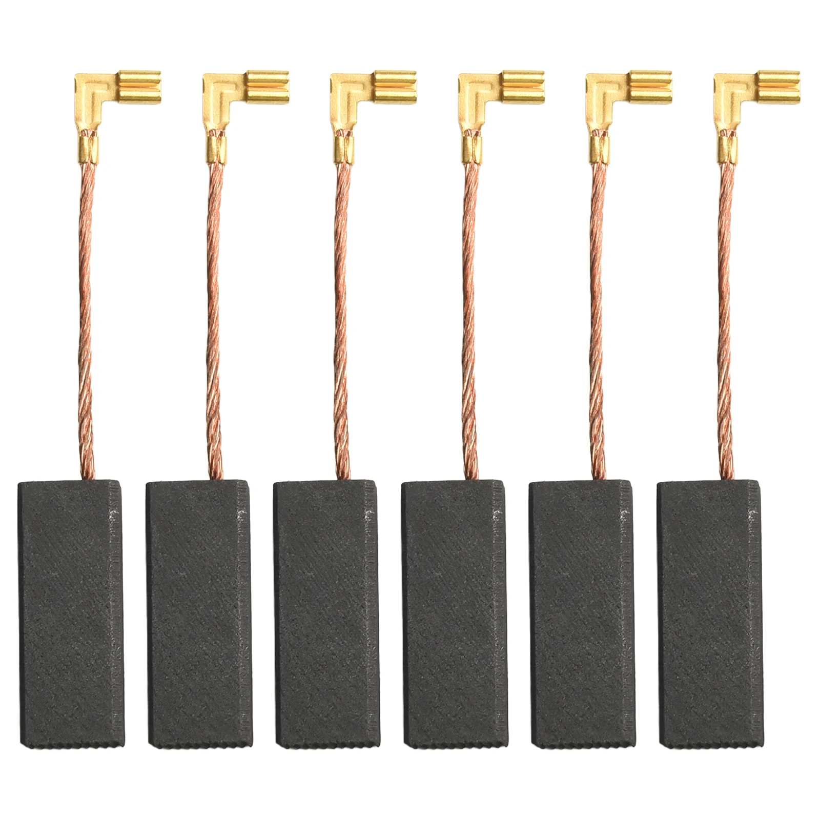 6pcs Carbon Brushes for McCulloch 2200 Chain Saw X73 With Replacement Compatibility for Flymo and For Woodshark 350 D94
