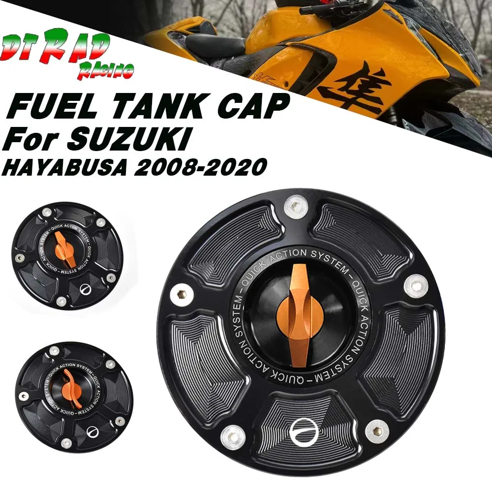 Motorcycle Quick Release Fuel Filler Cap For SUZUKI HAYABUSA 2008-2020 Oil Gas Cover Gasoline Tank Plug Modified Accessories