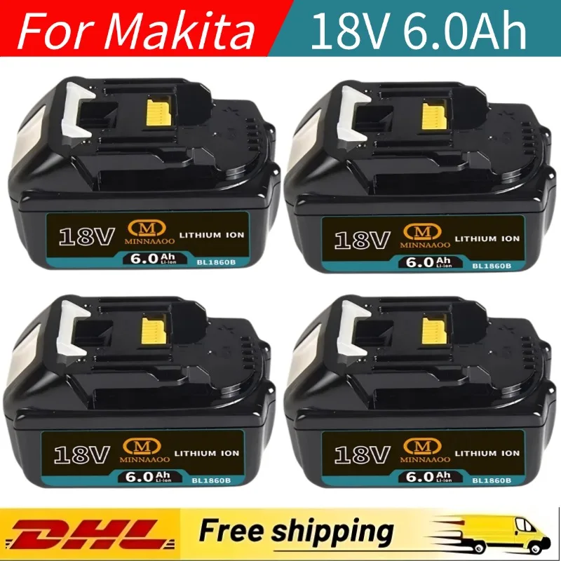 

100% оригинальная аккумуляторная батарея Makita 18 В 6 Ач для Makita 18 В BL1840B BL1850 BL1850B BL1830 BL1830B аккумулятор для электроинструмента