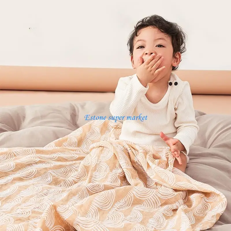 090B 120x120 سنتيمتر الطفل الشاش القطن الخالص تلقي بطانية الرضع المطبوعة التقميط التفاف كيس النوم منشفة غطاء عربة الأطفال #5