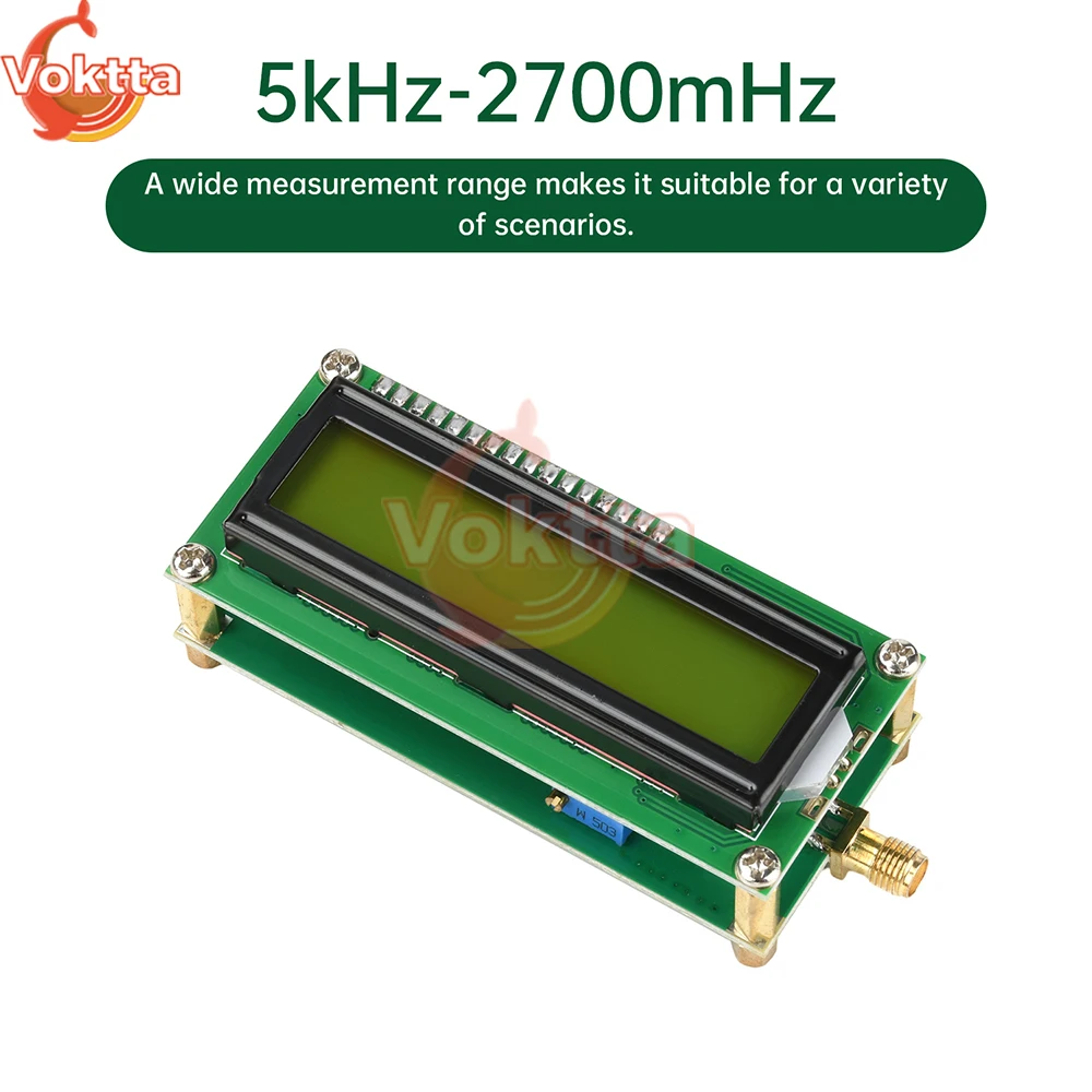 DC 4.5V-5.5V 2.7G Misuratore di potenza RF 5kHz-2700mHz Generatore di segnale di frequenza RF Tipo-C Rilevamento sorgente di segnale spaziale a banda larga