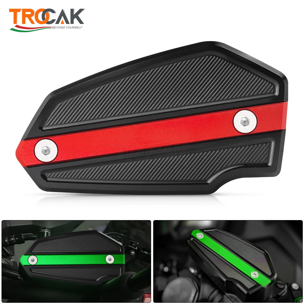 For Kawasaki Z650 Z 650 Ninja 650 VERSYS 650 Motorcycle CNC Front Brake Fluid Reservoir Oil Cup Cap Master Cylinder Cover