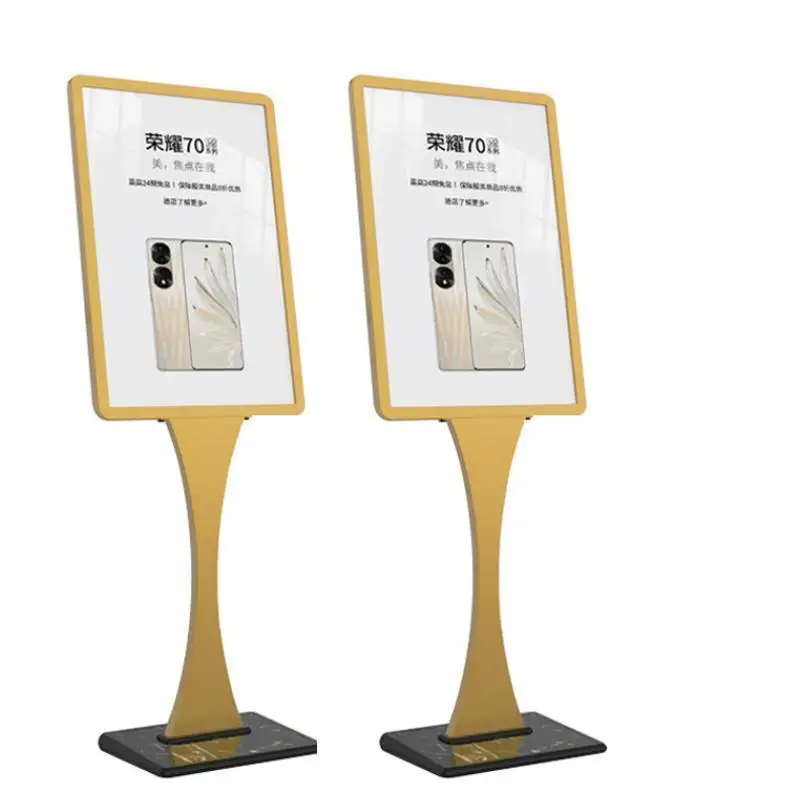 Shopping Arcade Vertical Floor Type Poster Menu Display Stand Mall Promotion Billboard Advertising Publicize Sign Stand