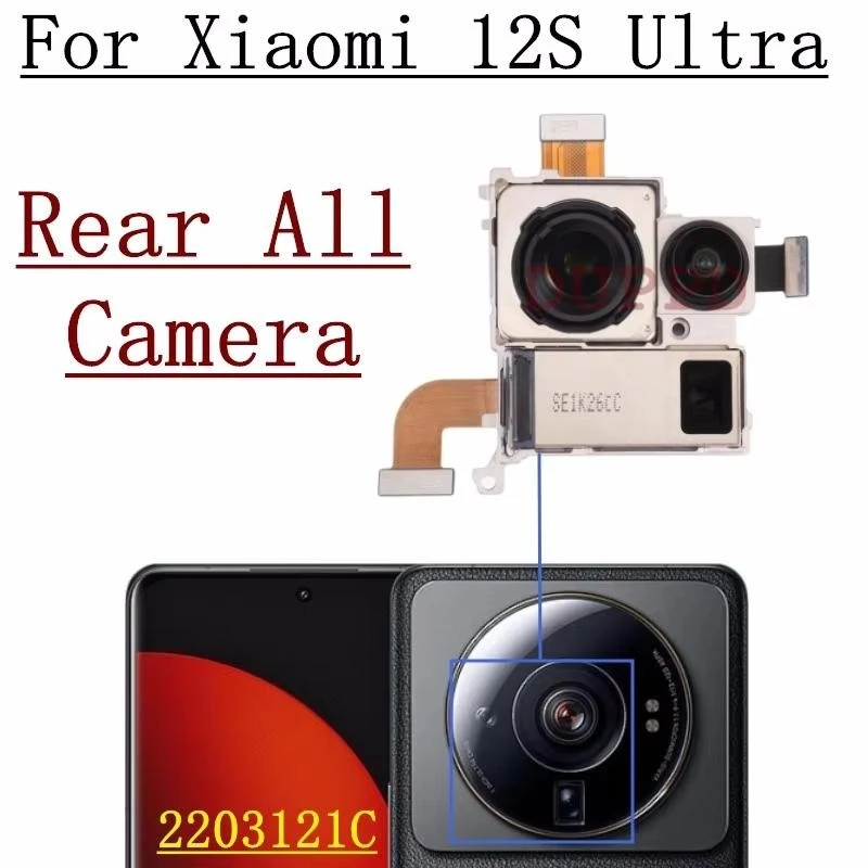Front Rear Camera For Xiaomi Mi 12S Ultra Periscope Telephoto Frontal Selfie Wide Back Facing Main Camera Module Flex Cable